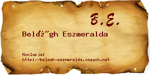 Belágh Eszmeralda névjegykártya